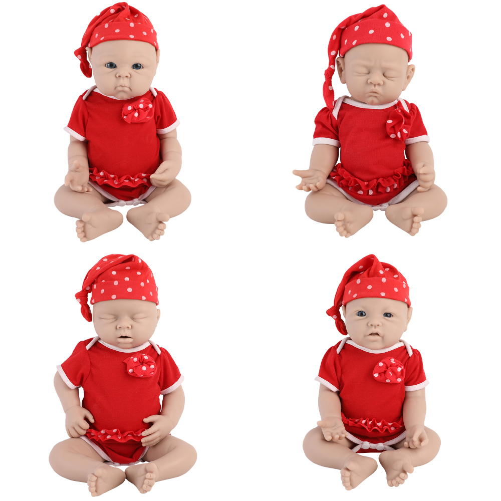 Kids Toys Deals - IVITA 100% ซิลิโคนรีบอร์นเบบี้ดอลล์ ตุ๊กตาเด็กทารกเหมือนจริง ไม่ได้ทาสี ขายส่ง