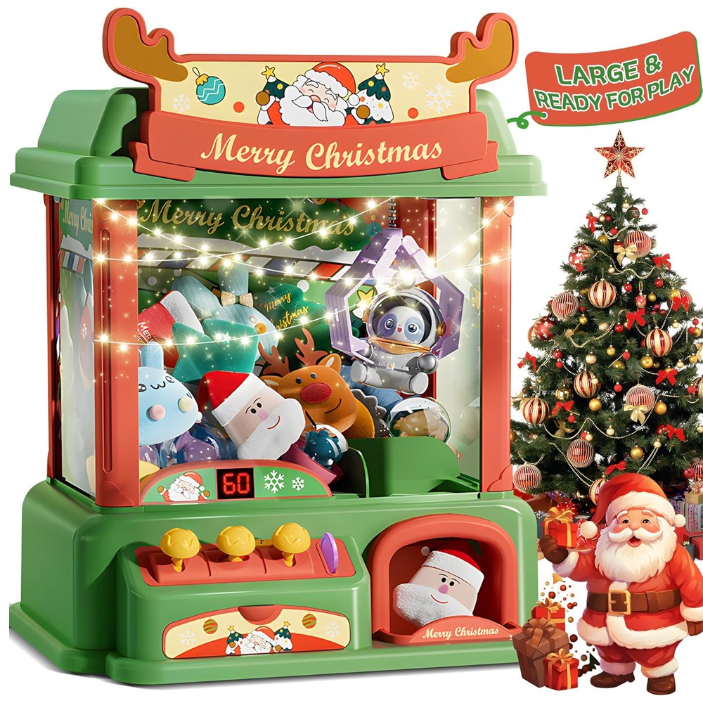 Kids Toys Vending Machine - เครื่องจับเล็บสำหรับเด็กเครื่องเกมอาเขตของเล่นลูกกวาดเครื่องจำหน่ายสินค้าขนาดเล็กมีเสียงเบาของขวัญคริสต์มาสวันเกิด
