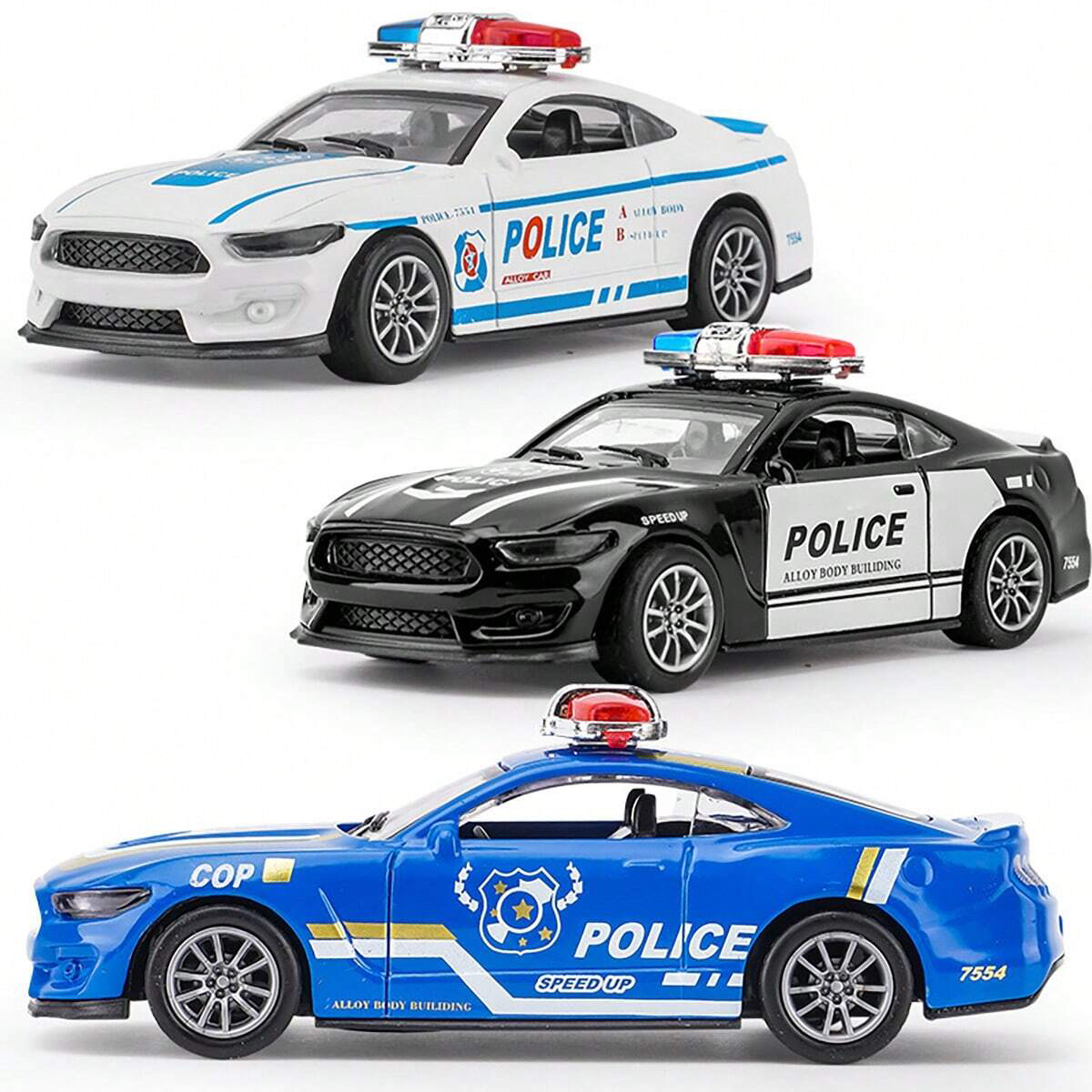 Kids Y Toys - รถโมเดลอัลลอยด์แบบดึงถอยหลัง ประตูไม่เปิดได้ ของเล่นสะสมสำหรับเด็ก