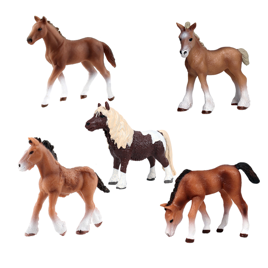 Kids Toys Under 1 Year - หุ่นม้าจำลองแบบอาหรับของเล่นรูปม้าจำลองตุ๊กตาขยับแขนขาได้สัตว์ในฟาร์มสัตว์ทำจากพลาสติก