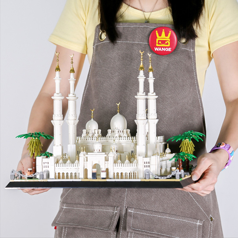 Kids Toys Uae - ชุดตัวต่อสถาปัตยกรรม ชุดมัสยิดใหญ่ชีค ซาเยด โมเดลอิฐโบราณ อาบูดาบี สหรัฐอาหรับเอมิเรตส์