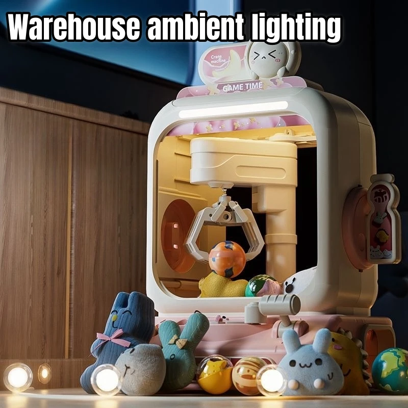 Kids Toys Vending Machine - เครื่องเกมคีบตุ๊กตาอิเล็กทรอนิกส์ ปรับระดับได้ พร้อมเสียงเพลง ของขวัญวันเกิดสำหรับเด็ก