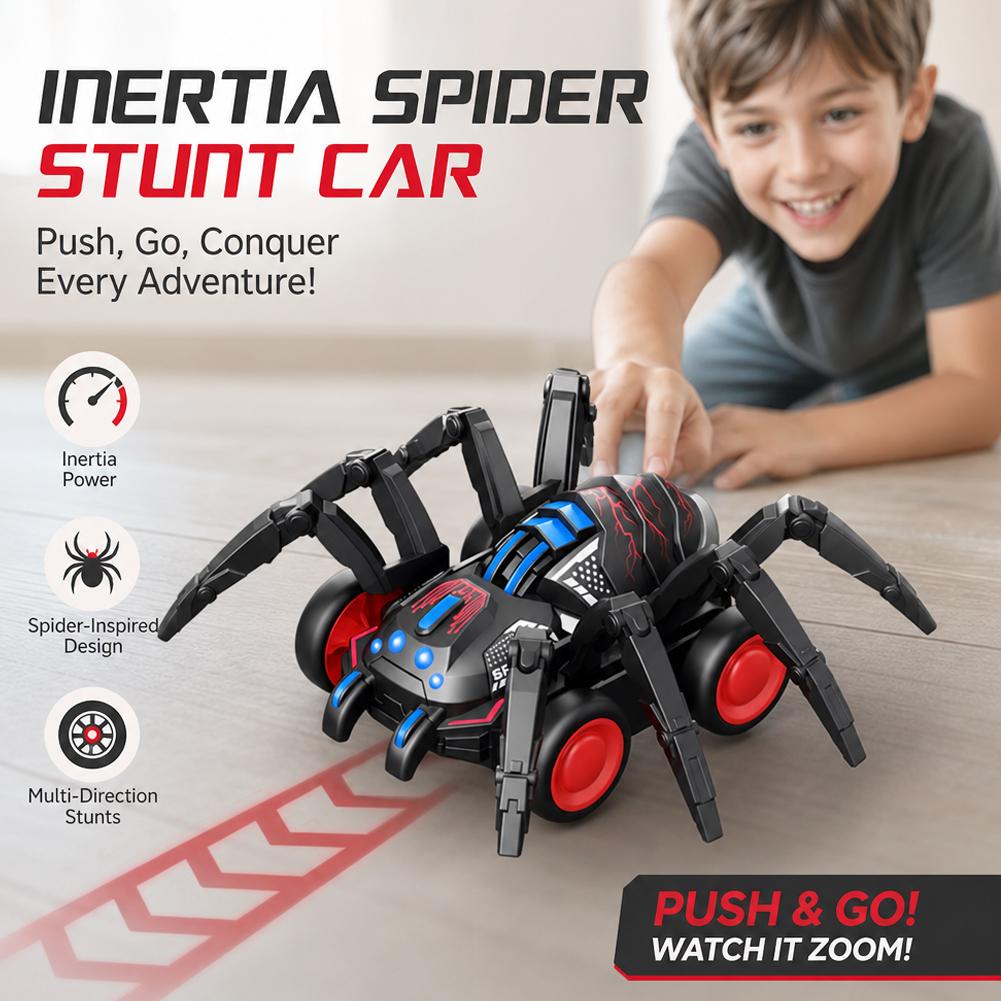 Kids Toys Deals - รถแมงมุมเด็กเล่น รถจำลองการเคลื่อนไหวของแมงมุม รถของเล่นเด็กผู้ชายและเด็กผู้หญิง รถสตั๊นท์ปีนป่าย ของเล่นของขวัญ ขายส่ง