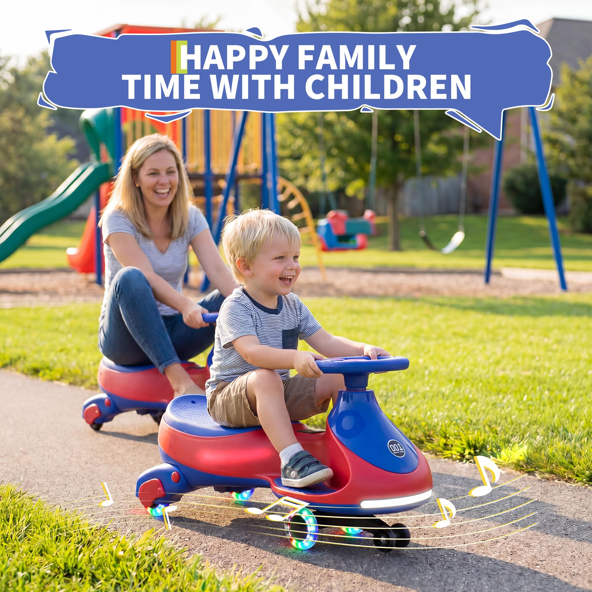 Kids Toys Electric - รถโยกไฟฟ้า 12V สำหรับเด็ก พร้อมแป้นเหยียบ, รถสวิง 2