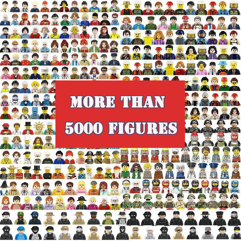 Lego Set Creator - ของเล่นเด็ก 200 สุ่มเพิ่มเติม Mini Action Figures