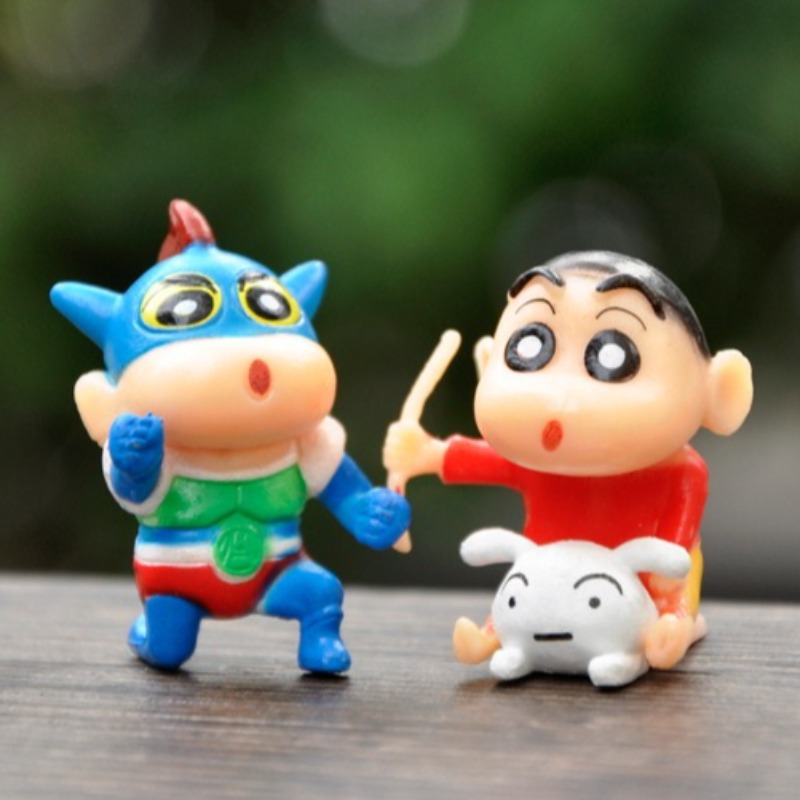 Kids Toys Set - โมเดลสะสมการ์ตูนชินจังไซย่าสไตล์ใหม่ ของเล่นเด็กน่ารัก ของขวัญวันเกิด 8 ชิ้น/ชุด