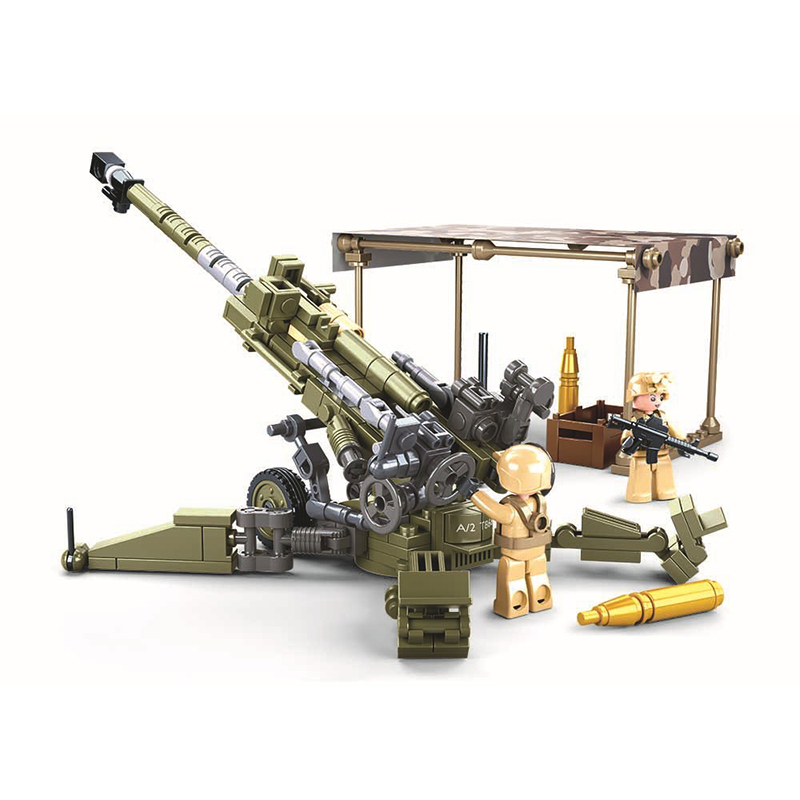 Kids Toys Uk - ปืนใหญ่สนามน้ำหนักเบาพิเศษ M777 สงครามโลกครั้งที่ 2 ของกองทัพ ชุดตัวต่อ