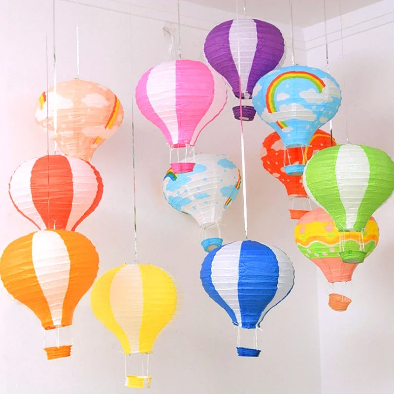 โคมไฟกระดาษรูปบอลลูนลมร้อนสีรุ - Kids Toys Easter บทวิจารณ์และราคา