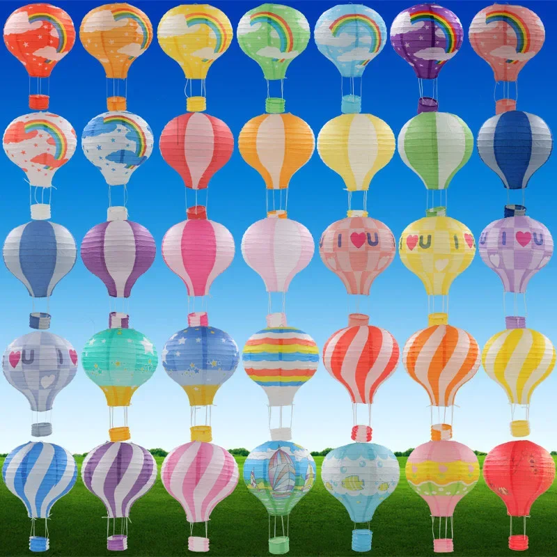 โคมไฟกระดาษรูปบอลลูนลมร้อนสีรุ - Kids Toys Easter บทวิจารณ์และราคา