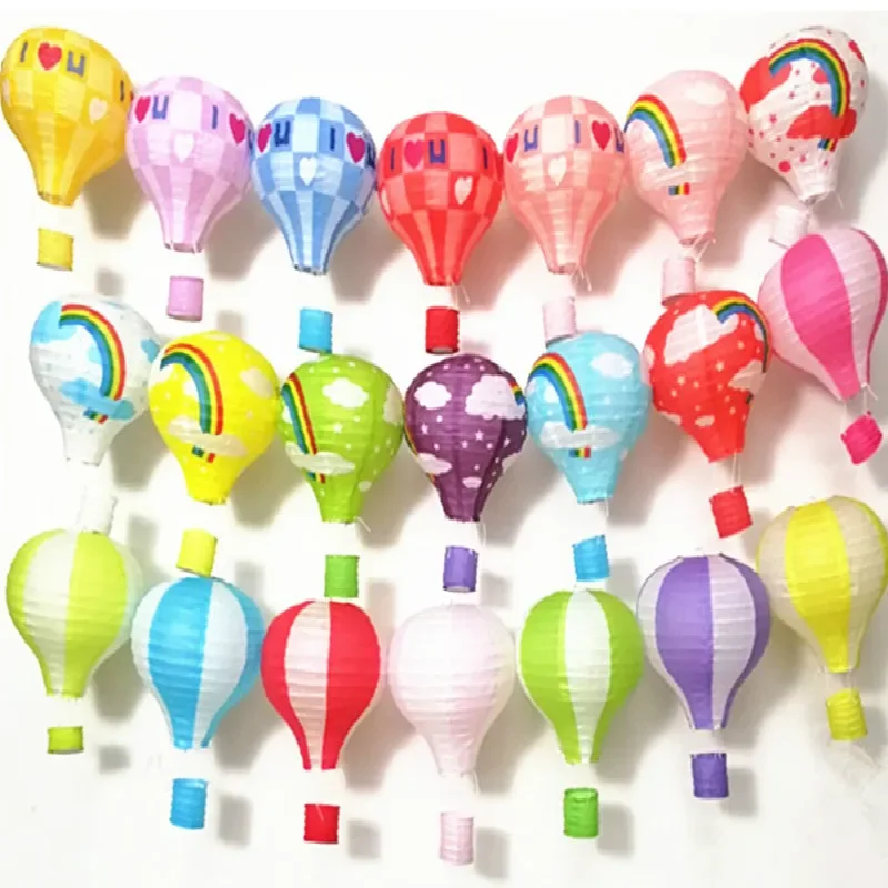 โคมไฟกระดาษรูปบอลลูนลมร้อนสีรุ - Kids Toys Easter บทวิจารณ์และราคา