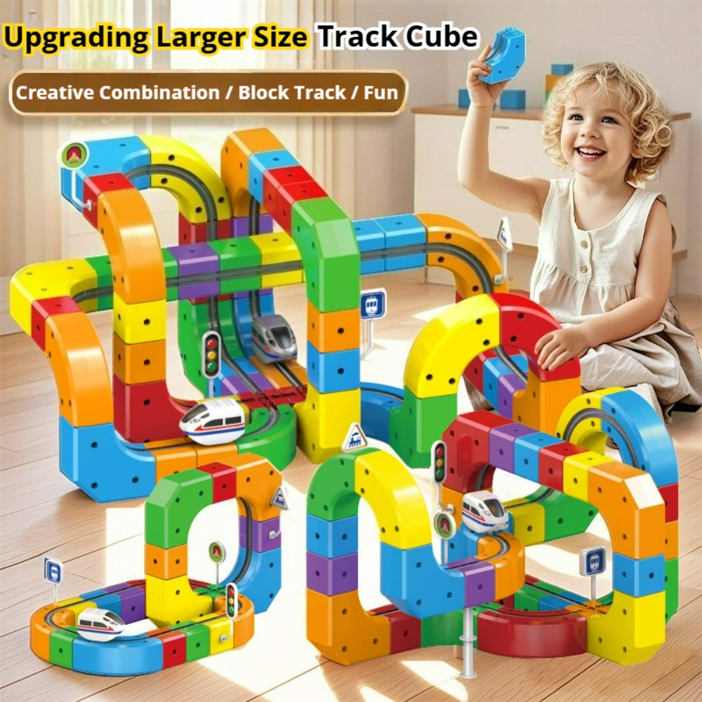 ชุดรางแม่เหล็กไฟฟ้าพร้อมยานพาห - Kids Toys Electric บทวิจารณ์และราคา