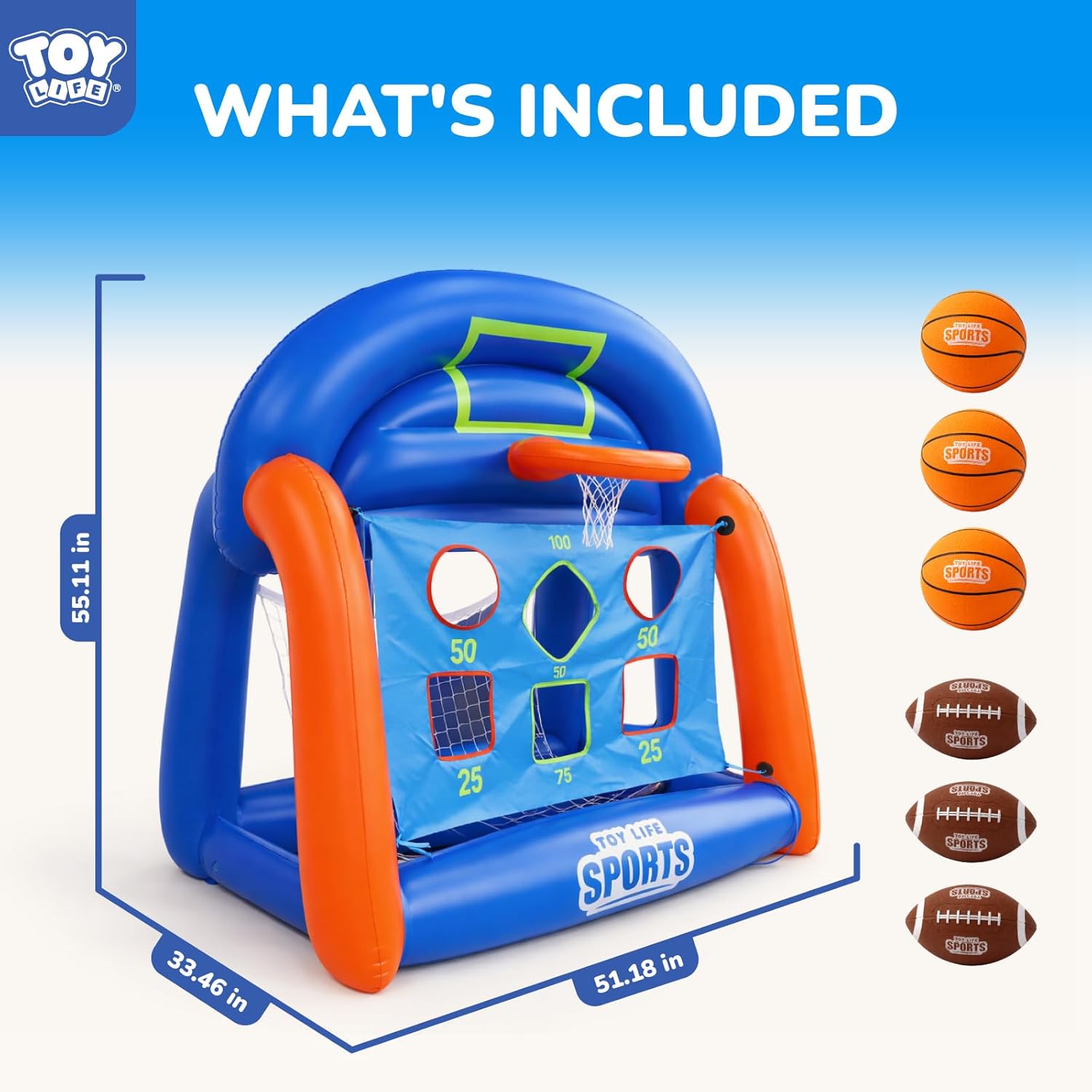 เกมส์สระน้ำแบบมัลติสปอร์ตเป่าล - Kids Toys Set บทวิจารณ์และราคา