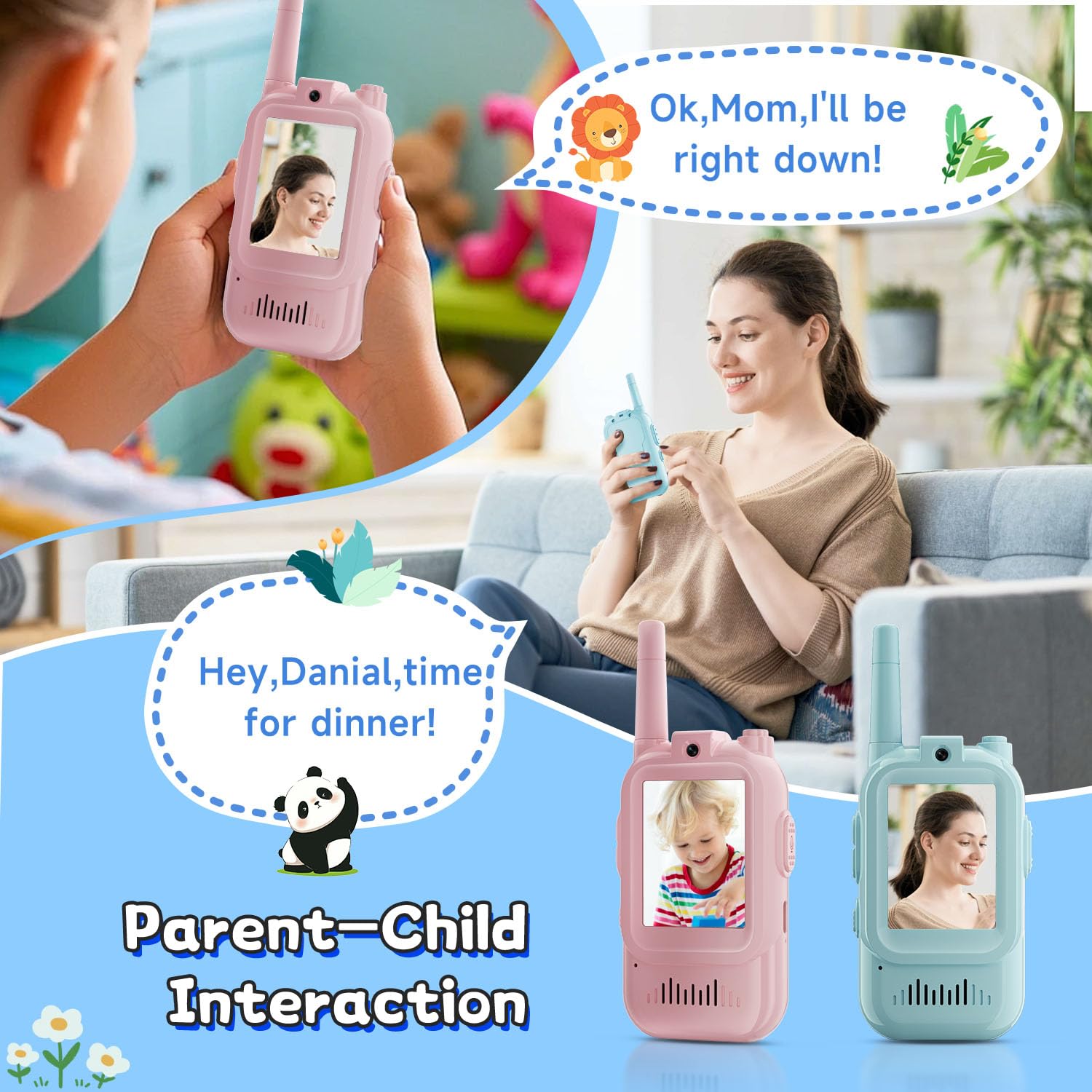 วิทยุสื่อสารแบบวิดีโอ 2 ชิ้นสำ - Toys For Kids Video บทวิจารณ์และราคา