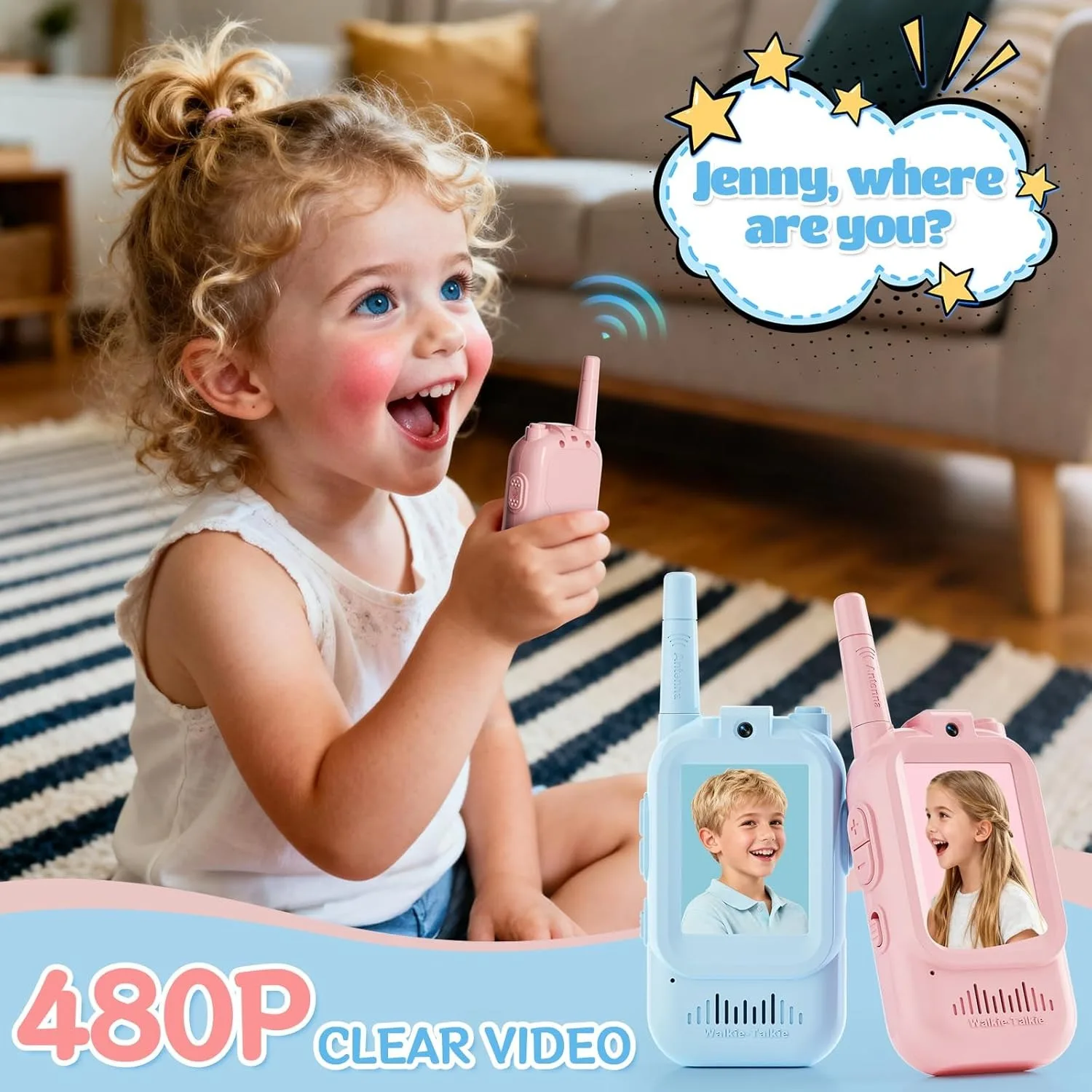 วิทยุสื่อสารแบบวิดีโอ 2 ชิ้นสำ - Toys For Kids Video บทวิจารณ์และราคา