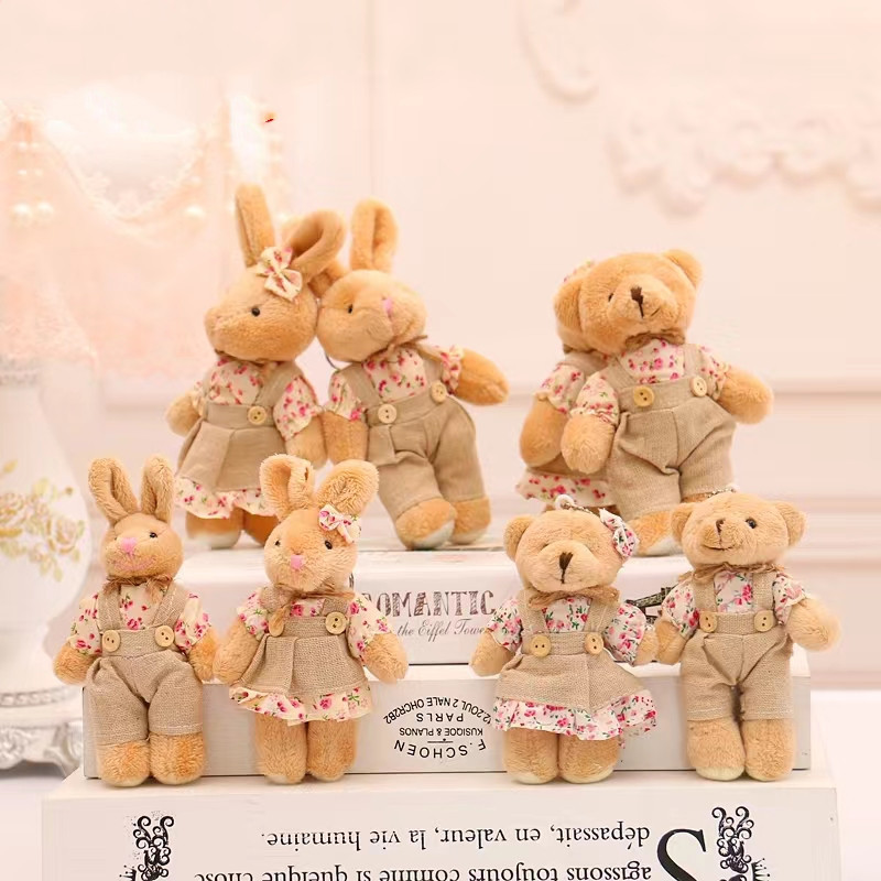 ตุ๊กตากระต่ายคู่หมี4ชิ้น/ล็อตต - Kids Toys Deals บทวิจารณ์และราคา