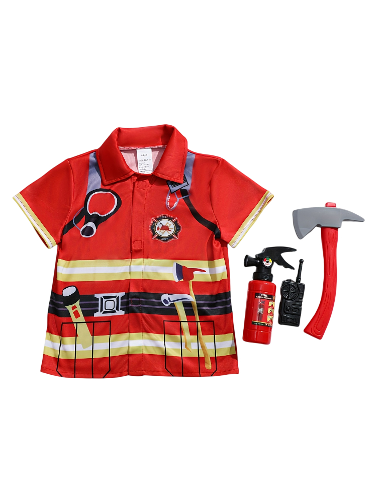 เสื้อเด็กสไตล์นักดับเพลิงพร้อม - Kids Toys Set บทวิจารณ์และราคา