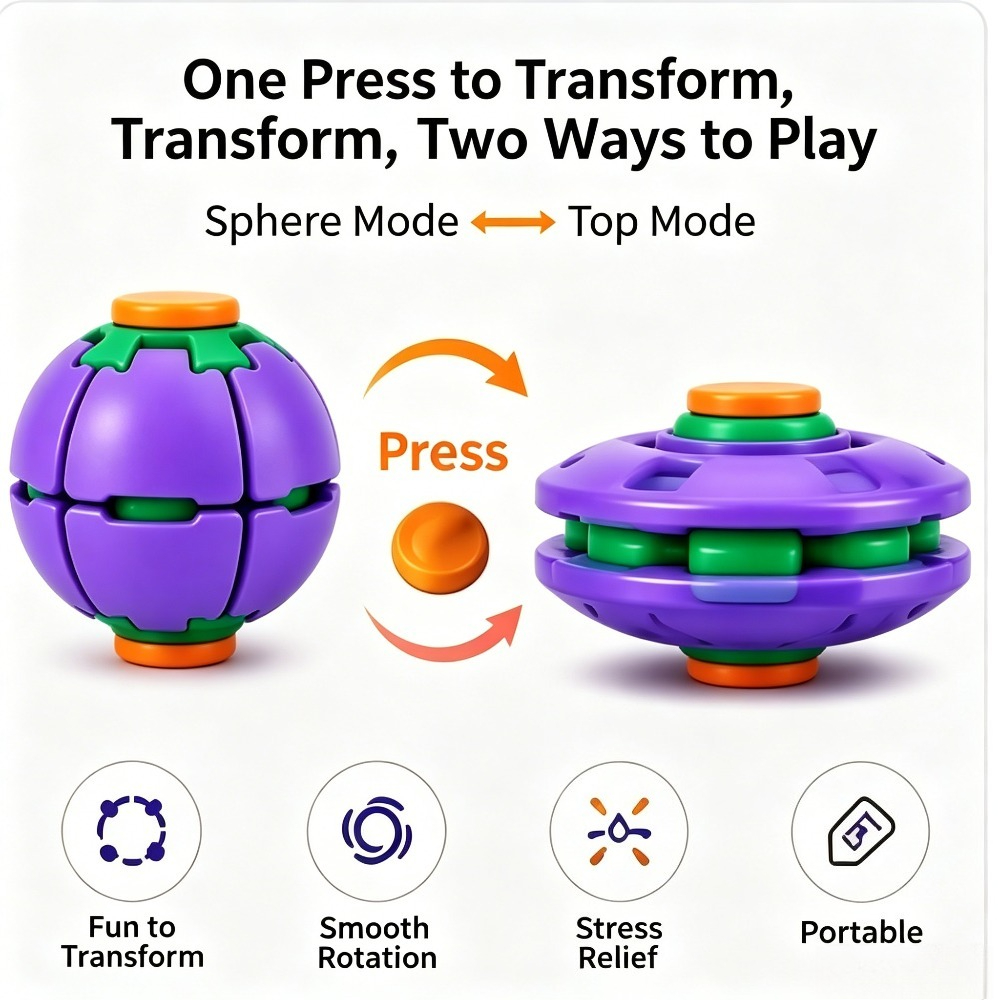 ลูกบอลหมุนแปลงรูปแบบได้ กดเพื่ - Kids Y Toys บทวิจารณ์และราคา