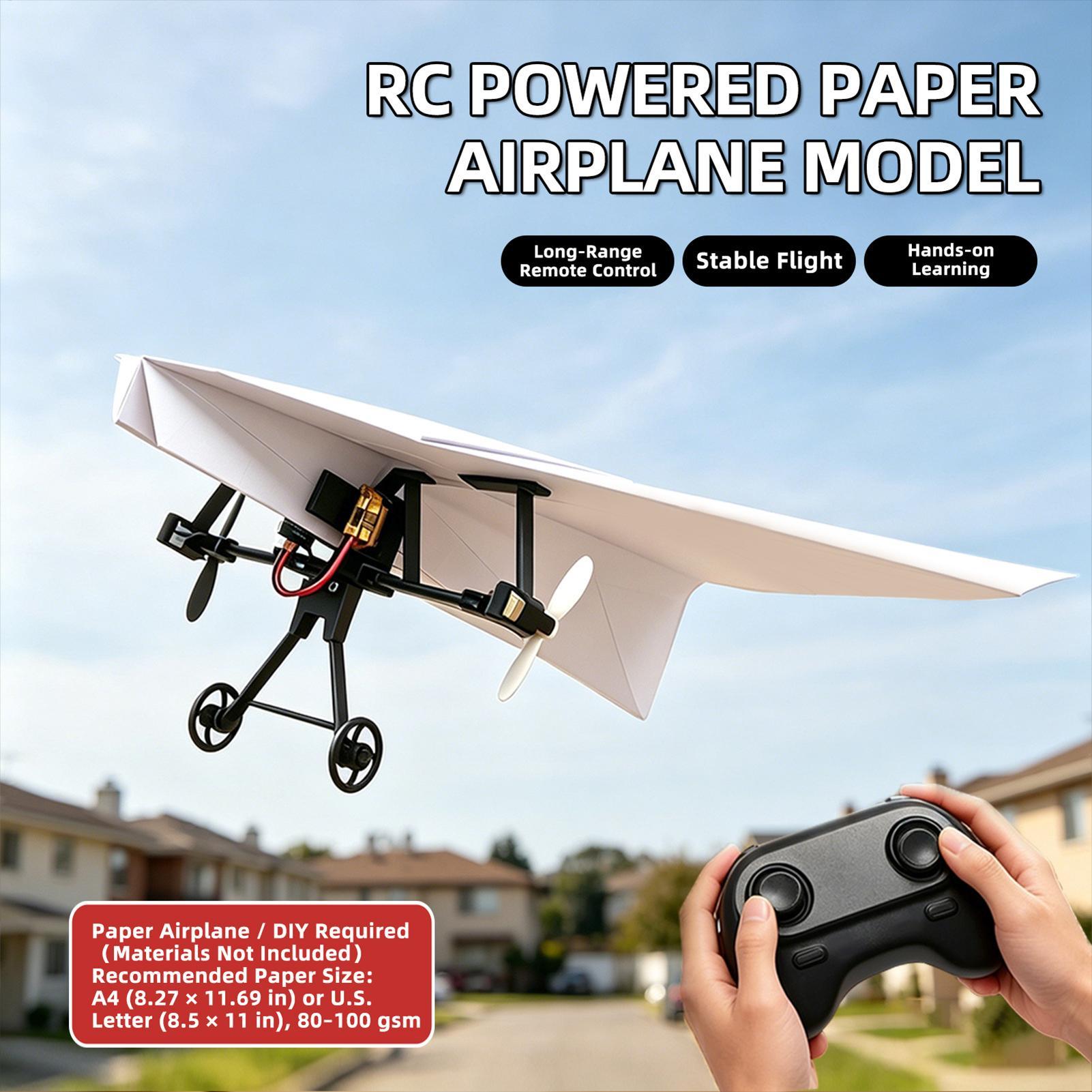 ชุดเครื่องบินกระดาษ DIY RC พร้ - Kids Toys Electric บทวิจารณ์และราคา