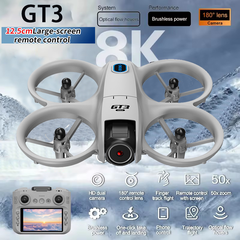 โดรนรุ่นใหม่ GT3 MAX 8K HD 4.3 - Toys For Kids Video บทวิจารณ์และราคา