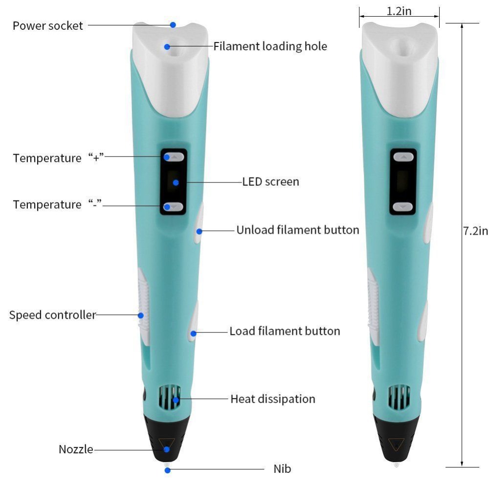 Dikale 3D ปากกาหน้าจอ LED DIY  - Kids Toys Uk บทวิจารณ์และราคา