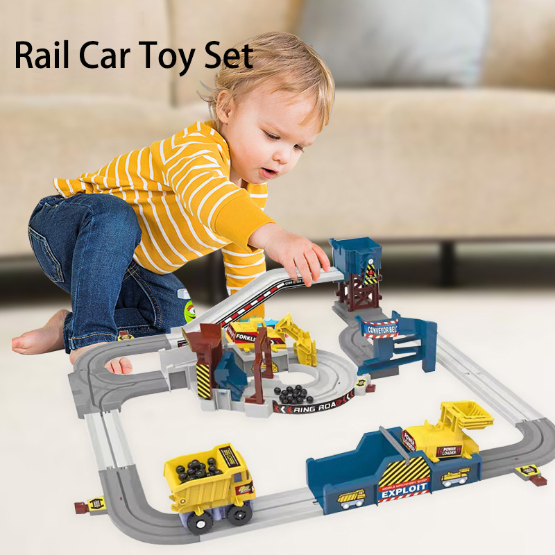 ชุดรางรถไฟแข่งรถขุดเหมืองไฟฟ้า - Kids Toys Electric บทวิจารณ์และราคา