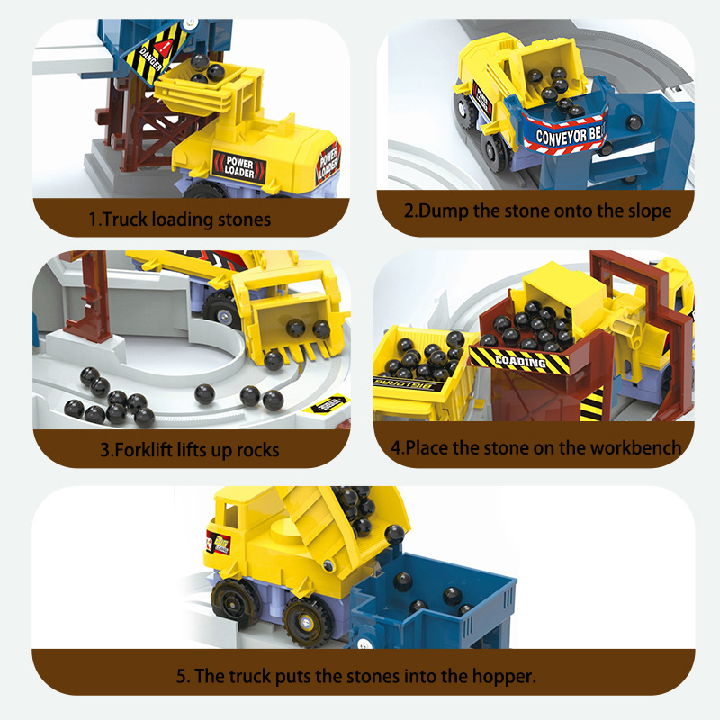 ชุดรางรถไฟแข่งรถขุดเหมืองไฟฟ้า - Kids Toys Electric บทวิจารณ์และราคา