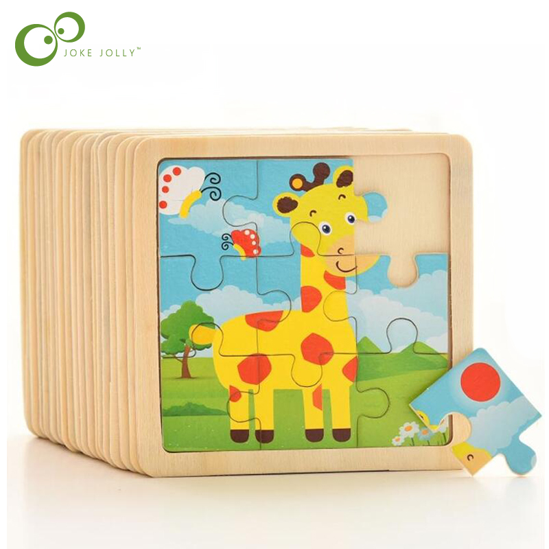 4 ชิ้น/ล็อต 3D ไม้จิ๊กซอว์ปริศ - Kids Toys Deals บทวิจารณ์และราคา