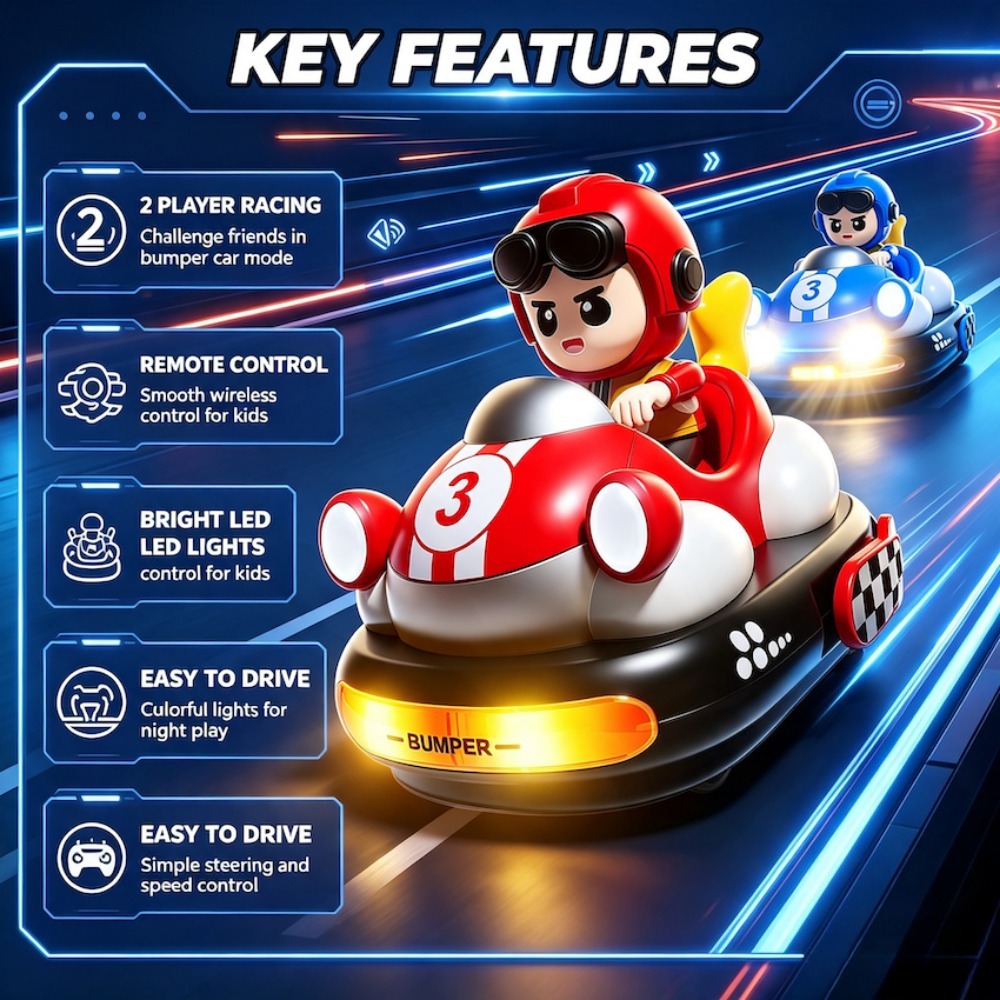 รถบัมเปอร์การ์ตูนบังคับวิทยุสำ - Remote Control Car บทวิจารณ์และราคา